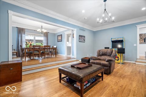 Living room at 11416 E Lakeshore Drive, Carmel, IN