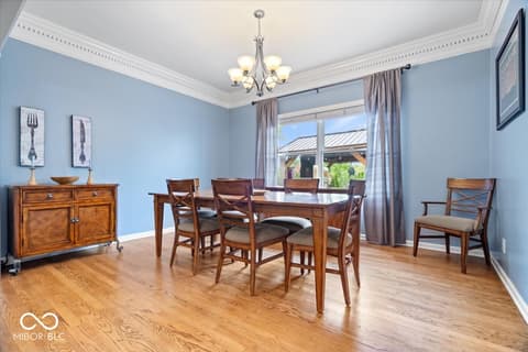 Dining room at 11416 E Lakeshore Drive, Carmel, IN