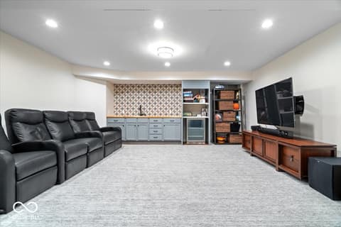 Living room at 11416 E Lakeshore Drive, Carmel, IN