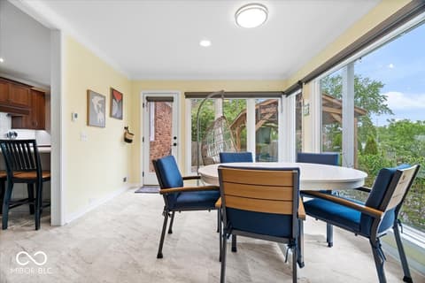 Dining room at 11416 E Lakeshore Drive, Carmel, IN