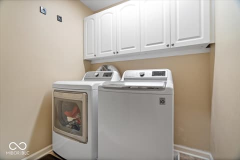Laundry room at 11416 E Lakeshore Drive, Carmel, IN