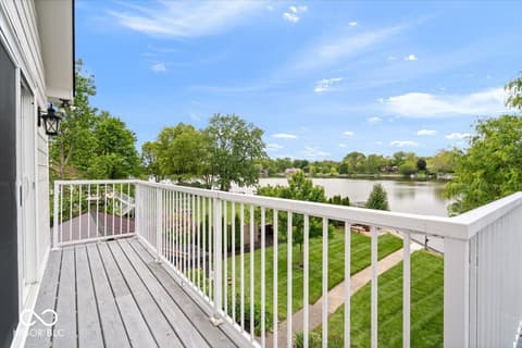 Outdoor living area at 11416 E Lakeshore Drive, Carmel, IN