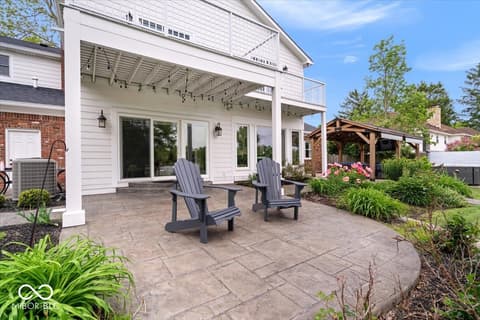 Outdoor living area at 11416 E Lakeshore Drive, Carmel, IN