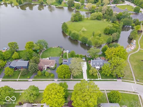 Aerial view at 11416 E Lakeshore Drive, Carmel, IN