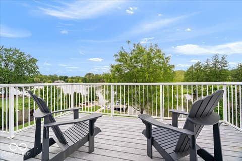 Outdoor living area at 11416 E Lakeshore Drive, Carmel, IN