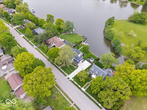 Aerial view at 11416 E Lakeshore Drive, Carmel, IN