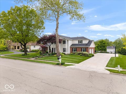 Front exterior at 11416 E Lakeshore Drive, Carmel, IN