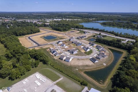 Aerial view at 181 Isabelle Lane, Shelbyville, IN
