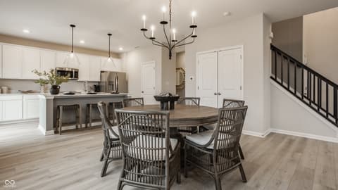 Dining room at 181 Isabelle Lane, Shelbyville, IN