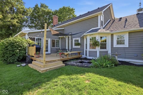 Backyard at 14561 Saddleback Drive, Carmel, IN