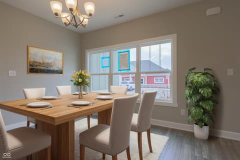 Dining room at 6222 Fairview Drive, McCordsville, IN
