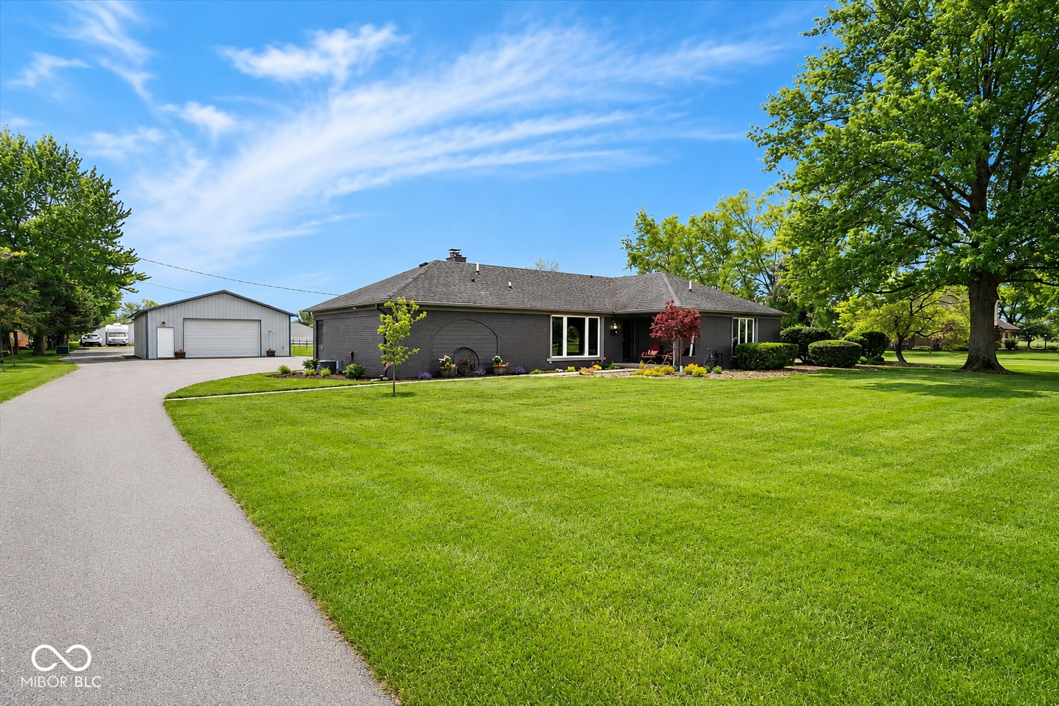 Front exterior at 8315 N County Road 150 E, Pittsboro, IN