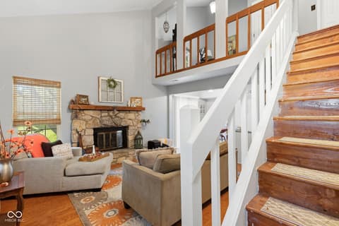 Living room at 7963 Valley Farms Court, Indianapolis, IN