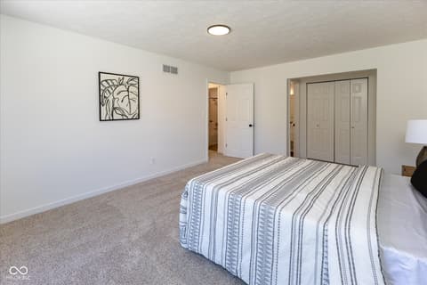 Bedroom at 7913 Hunters Path, Indianapolis, IN