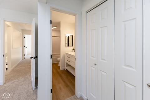 Hallway at 7913 Hunters Path, Indianapolis, IN