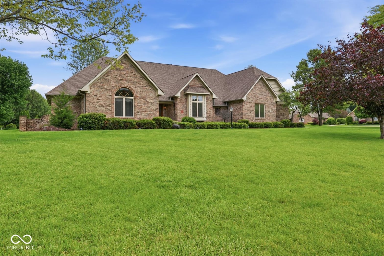 Front exterior at 114 Western Trace, Shelbyville, IN