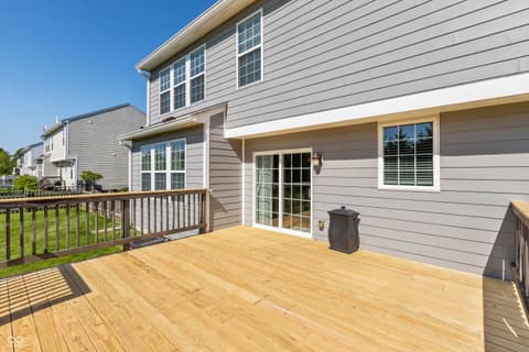 Outdoor living area at 1974 Midnight Pass, Brownsburg, IN