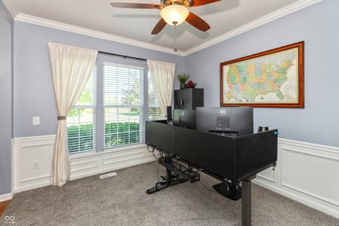 Home office at 1974 Midnight Pass, Brownsburg, IN