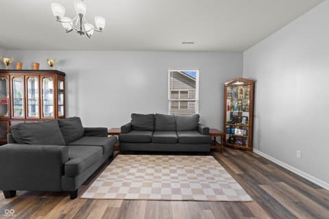 Living room at 8223 Morera Court, Indianapolis, IN