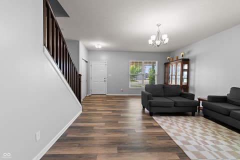 Living room at 8223 Morera Court, Indianapolis, IN