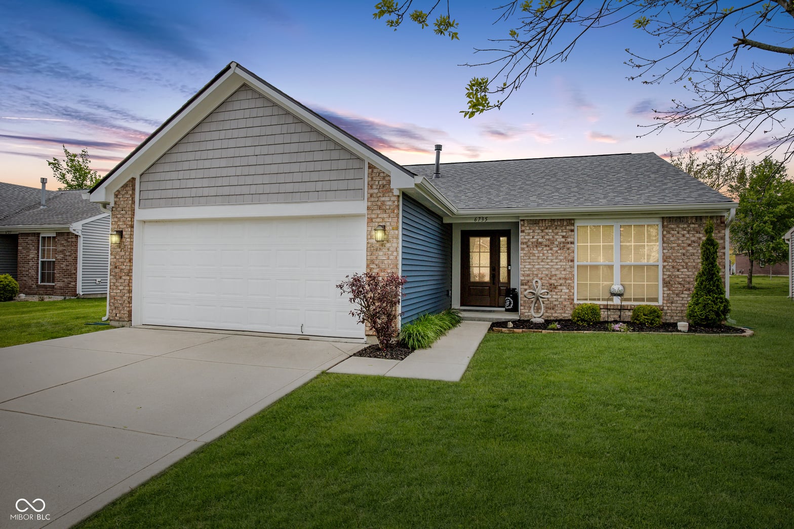 Front exterior at 6735 W Odessa Way, McCordsville, IN