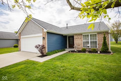 Front exterior at 6735 W Odessa Way, McCordsville, IN