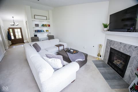 Living room at 6735 W Odessa Way, McCordsville, IN