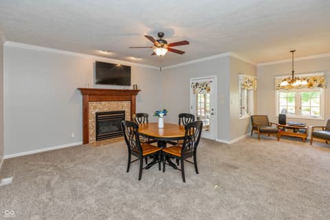 Dining room at 5600 N Red Oak Drive, Greenfield, IN