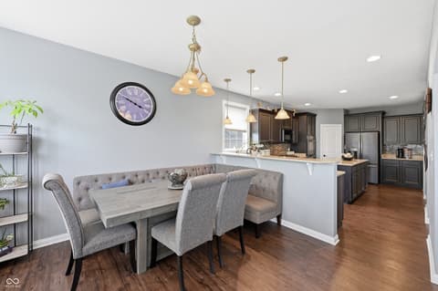 Dining room at 2797 Knockawuddy Drive, Brownsburg, IN