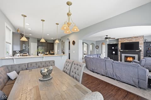 Dining room at 2797 Knockawuddy Drive, Brownsburg, IN