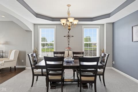 Dining room at 2797 Knockawuddy Drive, Brownsburg, IN