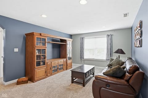 Living room at 2797 Knockawuddy Drive, Brownsburg, IN