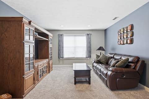 Living room at 2797 Knockawuddy Drive, Brownsburg, IN