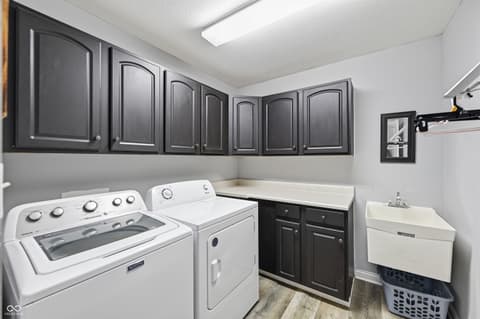 Laundry room at 2797 Knockawuddy Drive, Brownsburg, IN