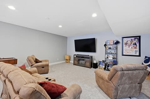Living room at 2797 Knockawuddy Drive, Brownsburg, IN