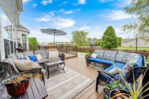 Outdoor living area at 2797 Knockawuddy Drive, Brownsburg, IN