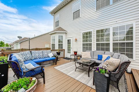 Outdoor living area at 2797 Knockawuddy Drive, Brownsburg, IN
