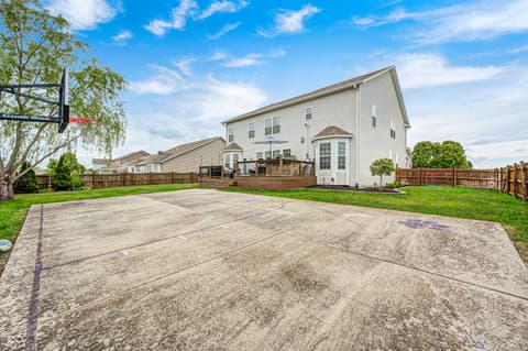 Backyard at 2797 Knockawuddy Drive, Brownsburg, IN
