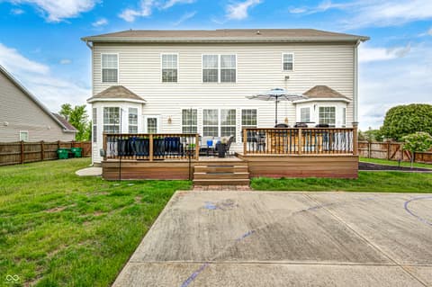 Backyard at 2797 Knockawuddy Drive, Brownsburg, IN