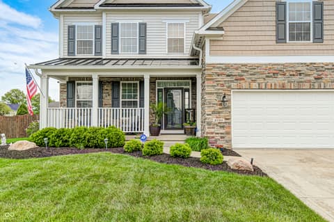 Front exterior at 2797 Knockawuddy Drive, Brownsburg, IN