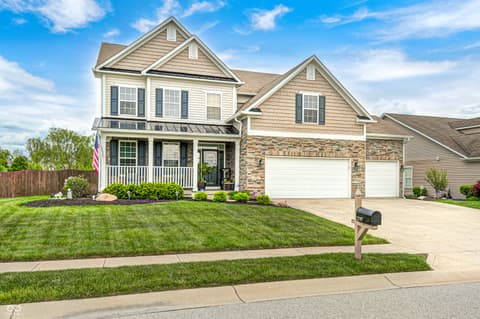 Front exterior at 2797 Knockawuddy Drive, Brownsburg, IN