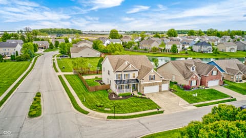 Aerial view at 2797 Knockawuddy Drive, Brownsburg, IN