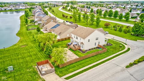 Aerial view at 2797 Knockawuddy Drive, Brownsburg, IN
