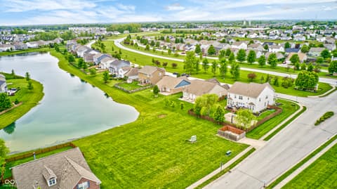 Aerial view at 2797 Knockawuddy Drive, Brownsburg, IN
