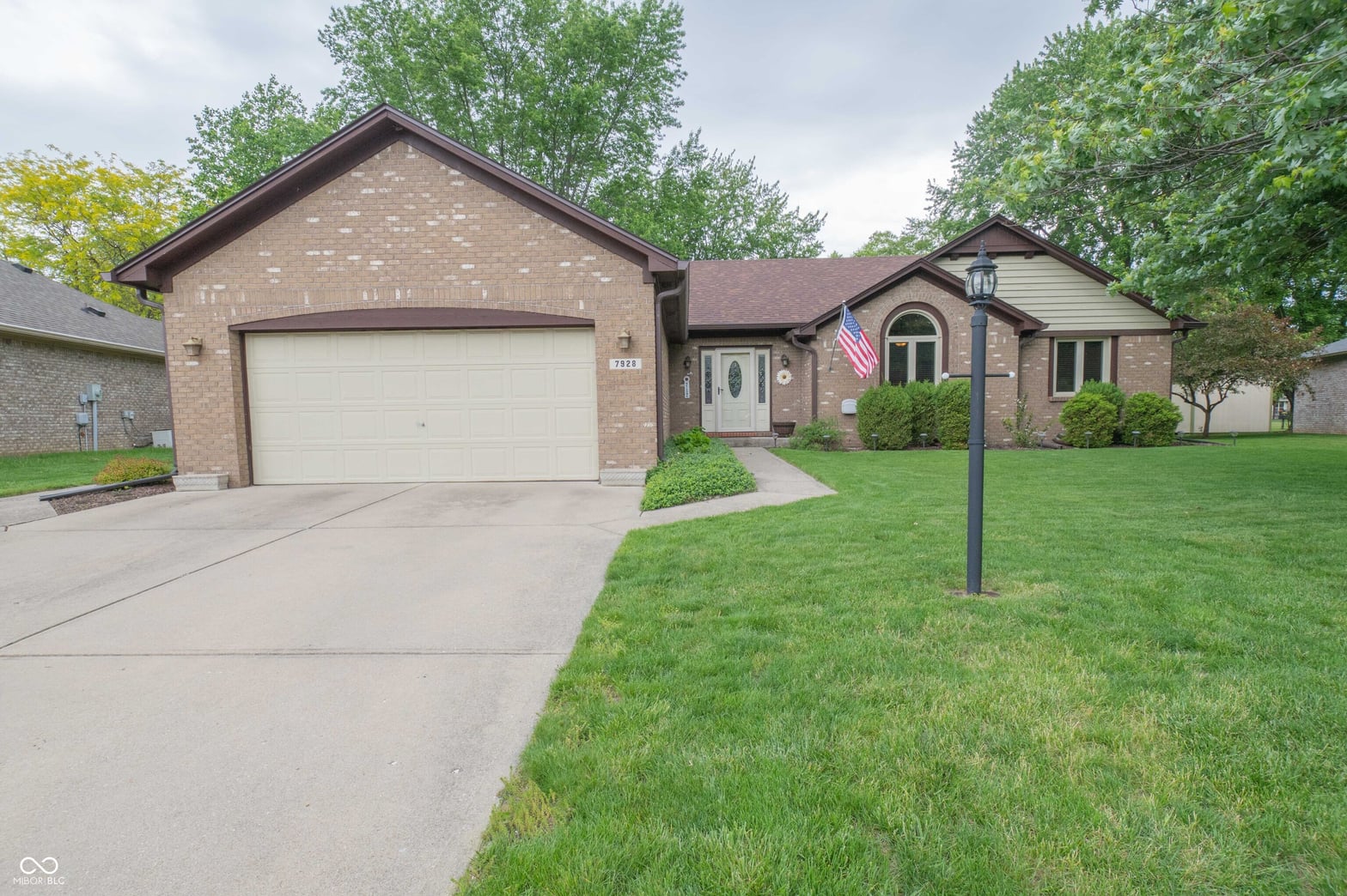 Front exterior at 7928 Santolina Drive, Indianapolis, IN