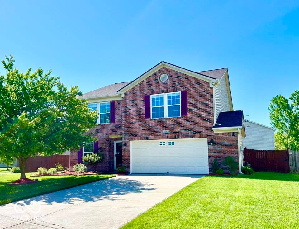 Front exterior at 10385 McClain Drive, Brownsburg, IN