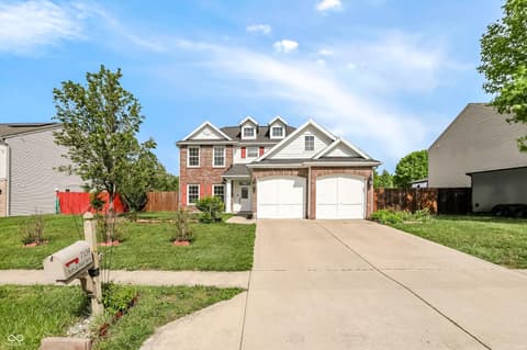 Front exterior at 7139 Bobcat Trail Drive, Indianapolis, IN