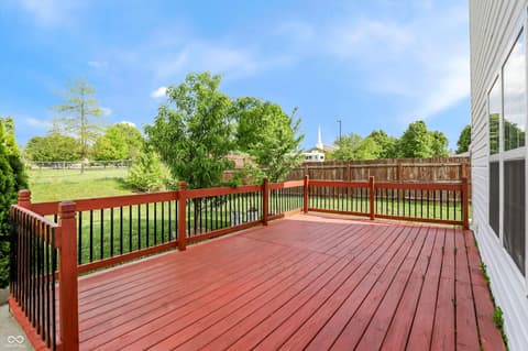Outdoor living area at 7139 Bobcat Trail Drive, Indianapolis, IN
