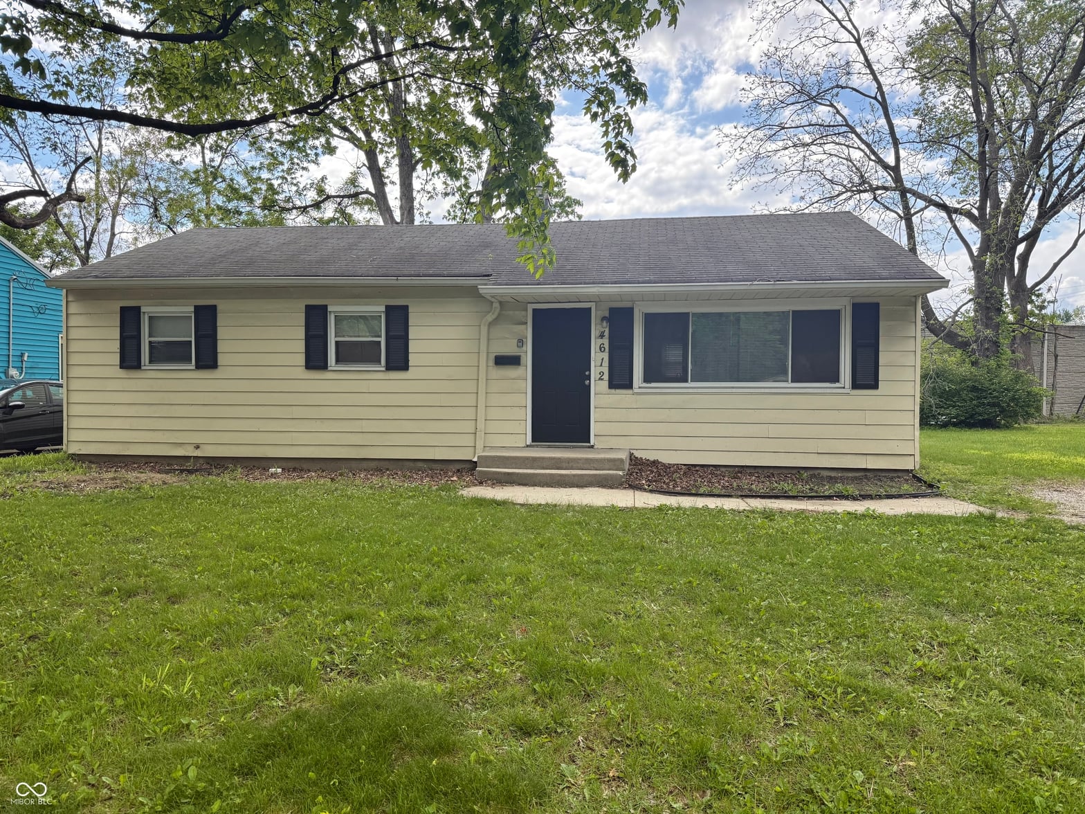 Front exterior at 4612 N Kercheval Drive, Indianapolis, IN