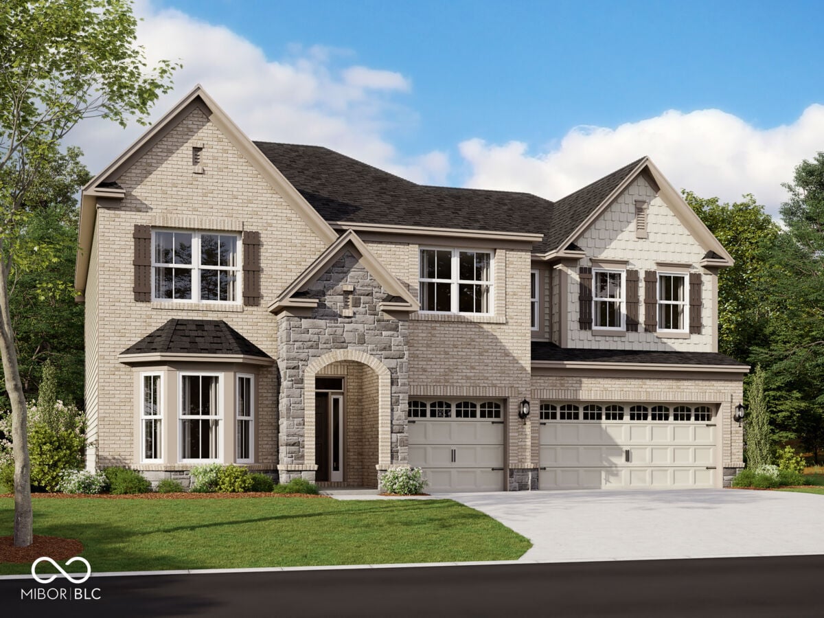 Front exterior at 4055 Hahn Lane, Greenwood, IN